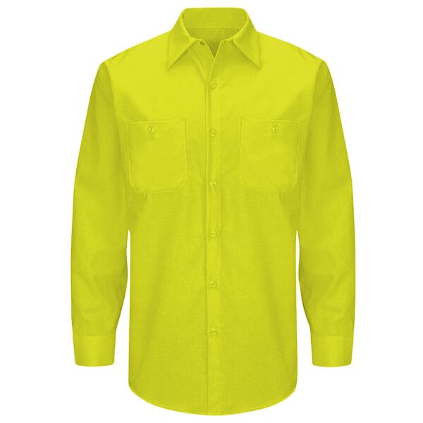 Men's Enhanced & Hi-Visibility Long Sleeve Work Shirt Thumbnail