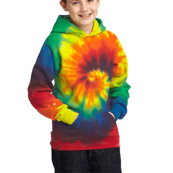 Port & Company - Youth Tie Dye Pullover Hooded Sweatshirt Thumbnail