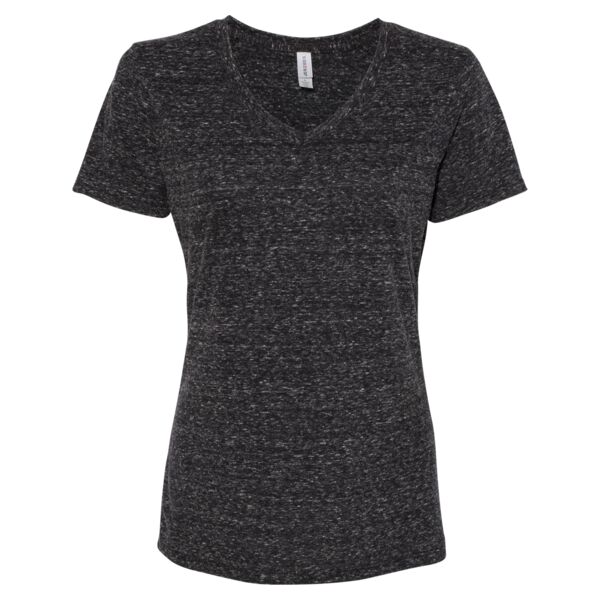 JERZEES - Women's Snow Heather Jersey V-Neck Thumbnail