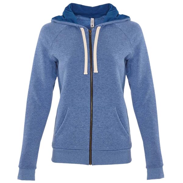 Next Level - Women's Malibu Raglan Full-Zip Hoodie Thumbnail