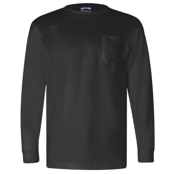 Bayside - Union-Made Long Sleeve T-Shirt with a Pocket Thumbnail