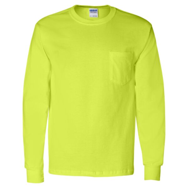 Gildan - Ultra Cotton Long Sleeve T-Shirt with a Pocket Thumbnail