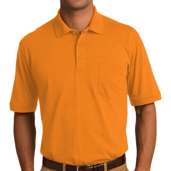 Core Blend Jersey Knit Pocket Polo Thumbnail