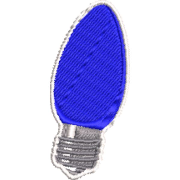 Blue Christmas Light Bulb Thumbnail